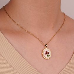 گردنبند میناکاری کد 9