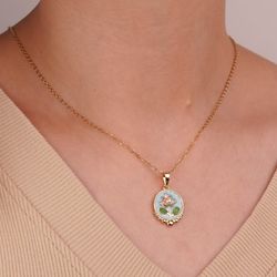 گردنبند میناکاری کد 4