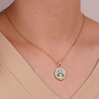 گردنبند میناکاری کد 4