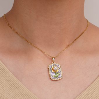 گردنبند میناکاری کد 1