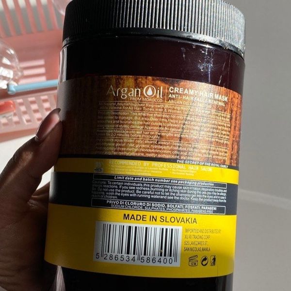 ماسک مو هر مدل Argan Oil حجم 1000 میلی لیتر اصل و اورجینال