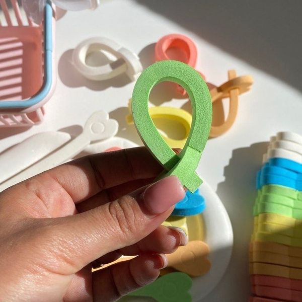 بیگودی مو مدل فومی 18 عددی