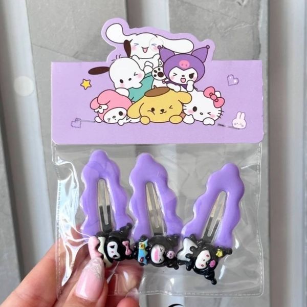 ست 3 عددی گیره مو کرومی