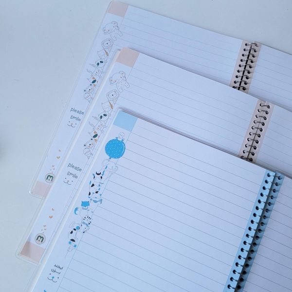 دفتر 60 برگ مجلد حاشیه دار