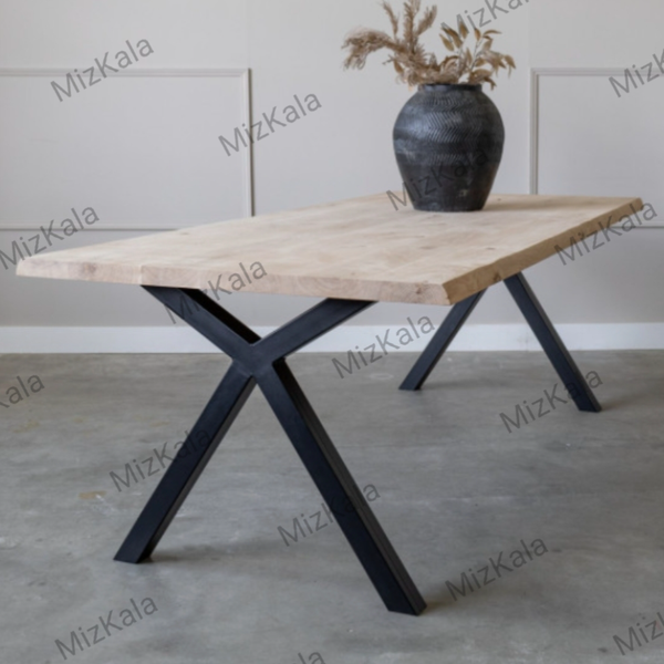 میز ناهارخوری آهن و چوب مدل Russian2