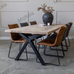 میز ناهارخوری آهن و چوب مدل Russian2