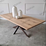 میز ناهارخوری چوب و آهن مدل russion