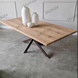 میز ناهارخوری چوب و آهن مدل russion
