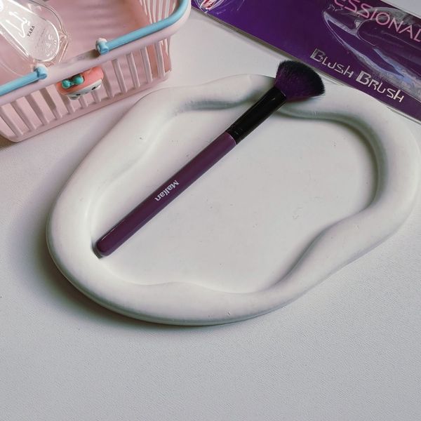 براش تکی دسته بنفش کرم پودر