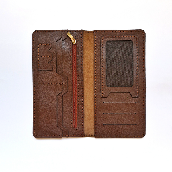 کیف پول کتی چرم طبیعی بزی مردونه