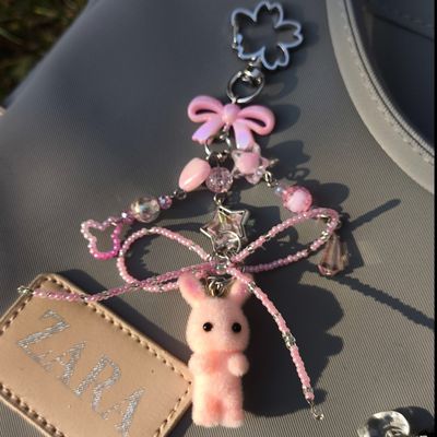 جاکلیدی و آویز پینترستی خرگوش مخمل