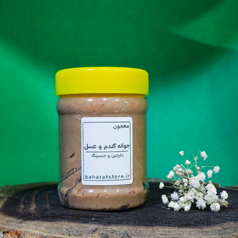 معجون جوانه گندم و عسل دارچین و جینسینگ | ترکیب انرژی‌زا و تقویت‌کننده طبیعی