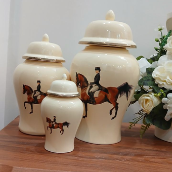 جینجرجار سرامیکی طرح هرمس سه عددی