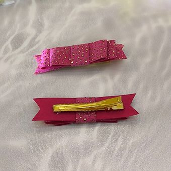 پاپیون مو صورتی(جفتی)