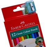 مداد رنگی 12 رنگ تراش دار برند فابر کاستل