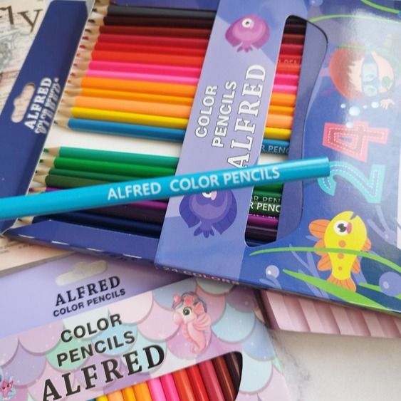مداد رنگی 24 رنگ برند آلفرد