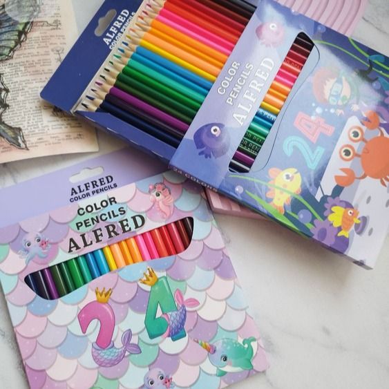 مداد رنگی 24 رنگ برند آلفرد