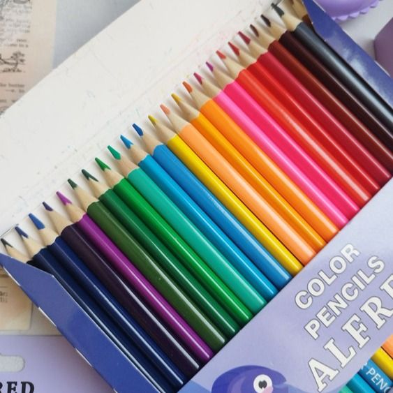 مداد رنگی 24 رنگ برند آلفرد