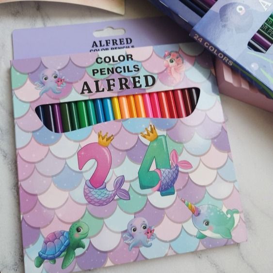 مداد رنگی 24 رنگ برند آلفرد