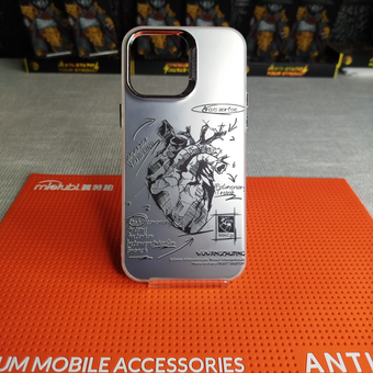 قاب وکاور آیفون 14promax مدل دفرمه طرح قلب کیفیت درجه یک