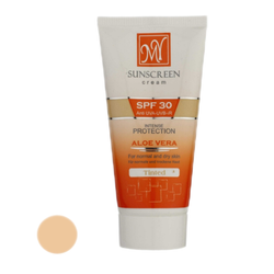 کرم ضدآفتاب رنگی مای، مدل 30 SPF، مناسب پوست معمولی و خشک تنالیته رنگ متوسط و حجم 50 میلی‌لیتر، ضد آب، محافظت کننده در برابر اشع
