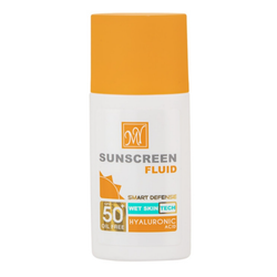 فلوئید ضدآفتاب بدون ‌رنگ مای، SPF50، مدل Hyaluronic Acid، مناسب انواع پوست و حجم 50 میلی‌لیتر، محافظت کننده در برابر اشعه UVA ،U