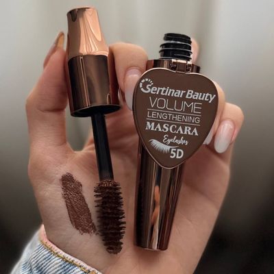 ریمل قهوه ای حجم دهنده آینه دار