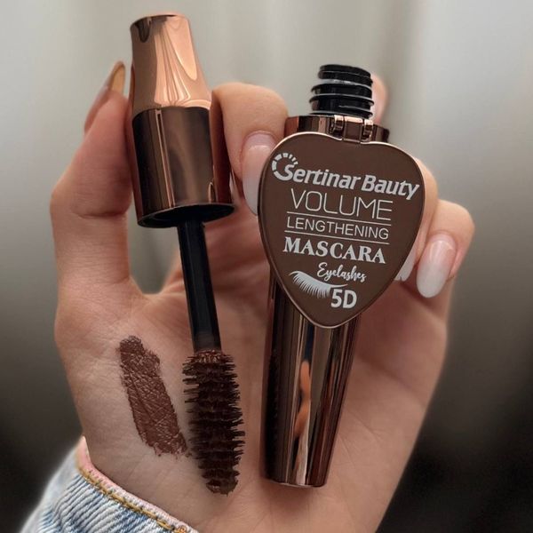 ریمل قهوه ای حجم دهنده آینه دار