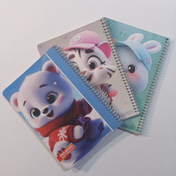 دفتر 50 برگ سیمی حاشیه دار فانتزی