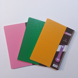 دفتر 50 برگ سیمی تک‌رنگ