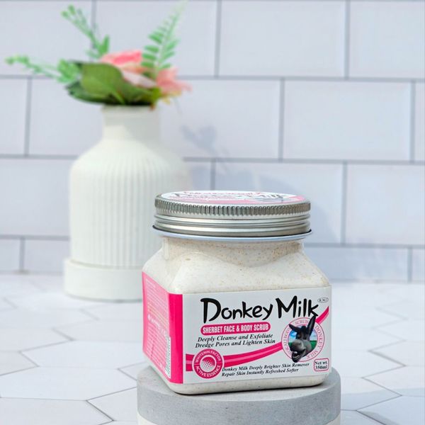 اسکراب شنی سفیدکننده شیر الاغ