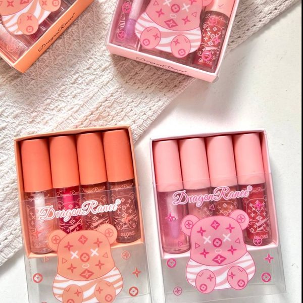 پک لیپ گلاس 4عددی خرسی