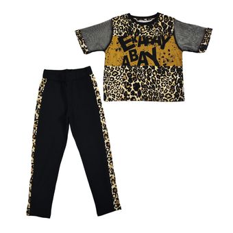 ست کراپ و شلوار دخترانه استین کوتاه سایز 60 تا 50