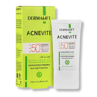 ضد آفتاب فلوئید پوستهای چرب جوشدار درمالیفت(آکنویت)