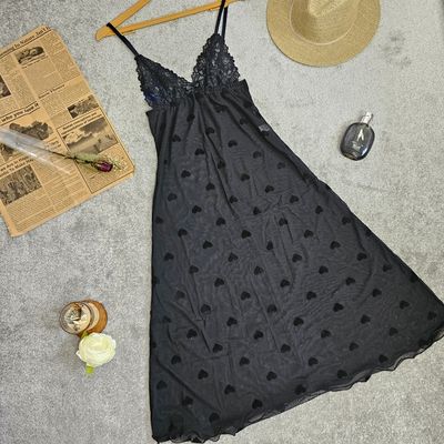 لباس خواب قلبی بلند کد 290