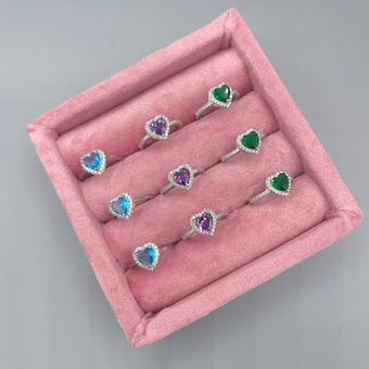 انگشتر قلب جواهری❤️