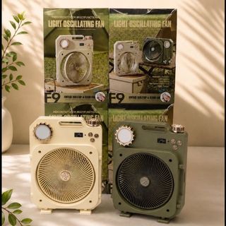 پنکه شارژی f9 vintage tabletop and floor fan