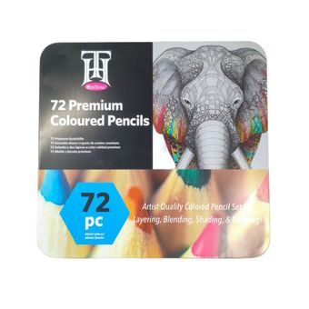 مدادرنگی هین تونگ 72 رنگ جعبه فلزی