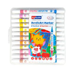 ماژیک اکرلیک براشدار 48 رنگ