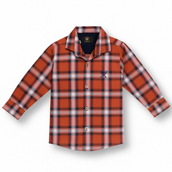 پیراهن چهارخانه نخ پنبه پسران