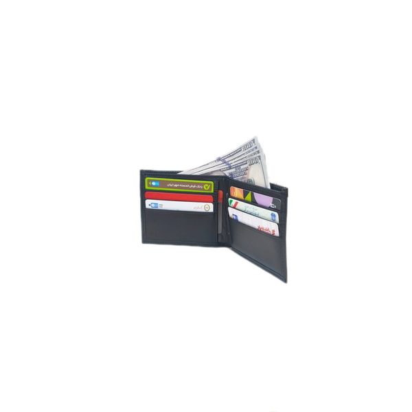 کیف پول چرم طبیعی مدل سها