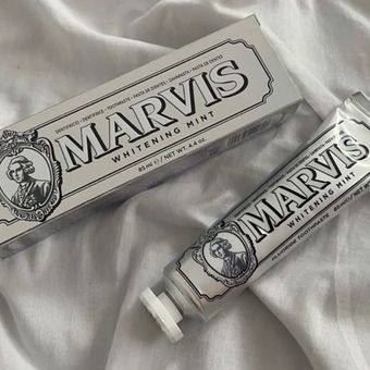 خمیر دندان مارویس نقره‌ای Smokers Whitening Mint 85ml | Marvis Whitening Toothpaste