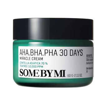 کرم معجزه‌آسا سام‌بای‌می AHA.BHA.PHA 30 Days (60g) | SOME BY MI Miracle Cream Green