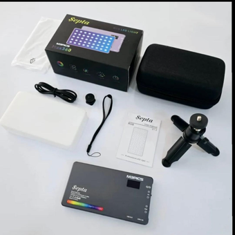 سانپک نور RGB مدل Max 360 RGB LED همراه کیف و پایه رومیزی