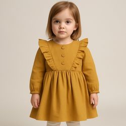 پیراهن دخترانه مخمل میله ای