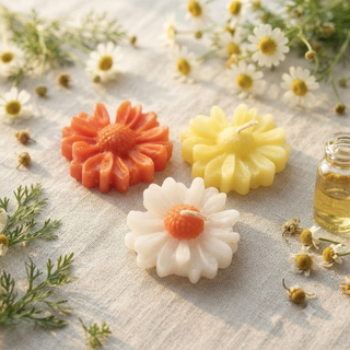 شمع گل بابونه 50 عددی