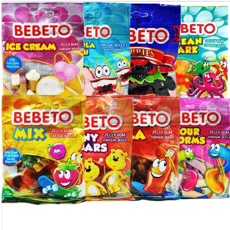 پاستیل 80گرم ببتو باکس طعمهای جور 24عددی