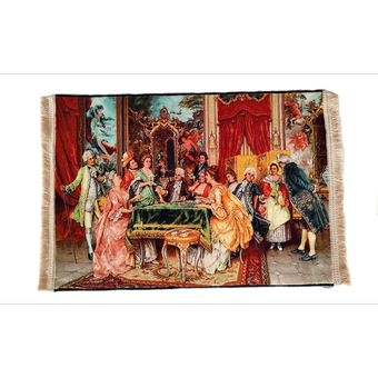 تابلو فرش کلاسیک مدل نقاشی فرانسوی 50 در70