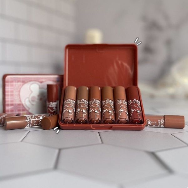 پک رژ مایع خرسی کالر کاستل 6 عددی