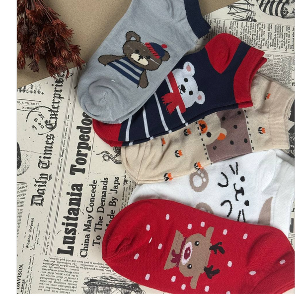 جوراب مچی برفی بسته 5عددی